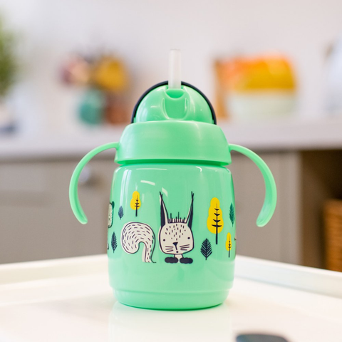  Bình nước Tommee Tippee SuperStar 300ml(Xanh/Vàng) 