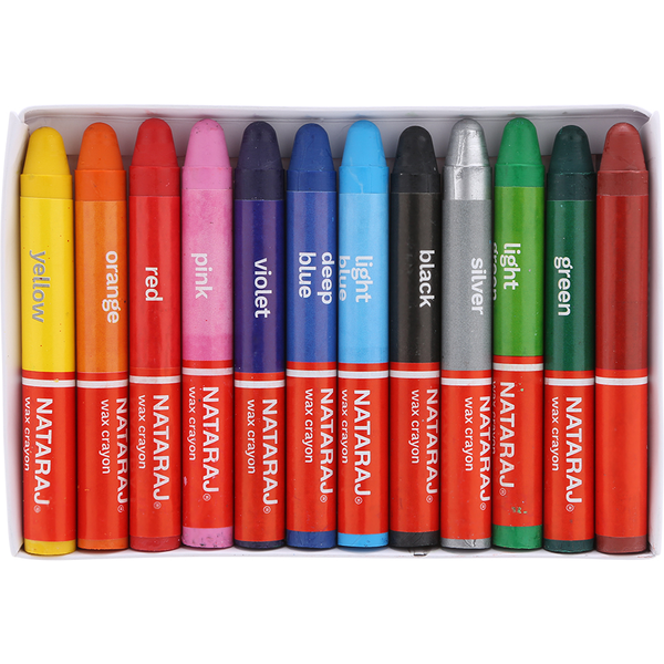  Bút sáp NATARAJ 12 màu Jumbo 