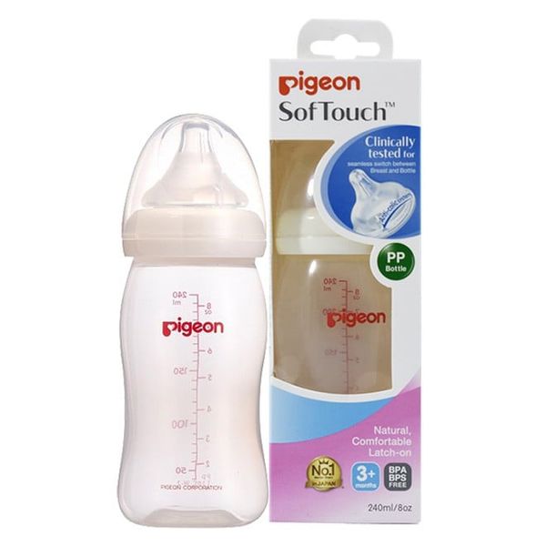  Bình sữa Pigeon nhựa PP PLUS 240ml 
