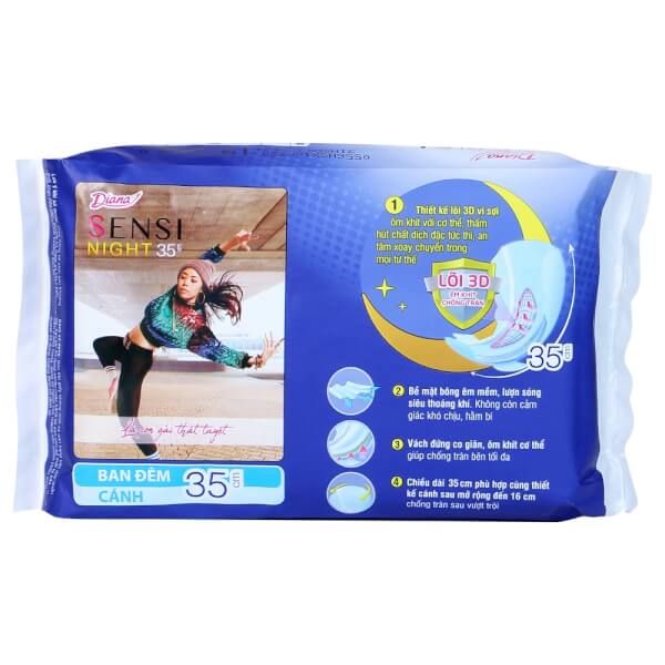  Băng vệ sinh ban đêm Diana Sensi Night 35cm 