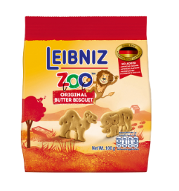  Bánh qui hình thú rừng nhiệt đới Leibniz Zoo 100g 
