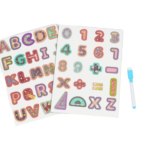  Đồ chơi xếp hình học toán 45pcs VBCare 