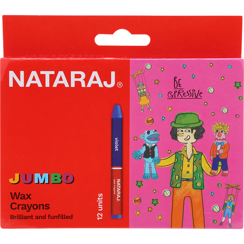  Bút sáp NATARAJ 12 màu Jumbo 