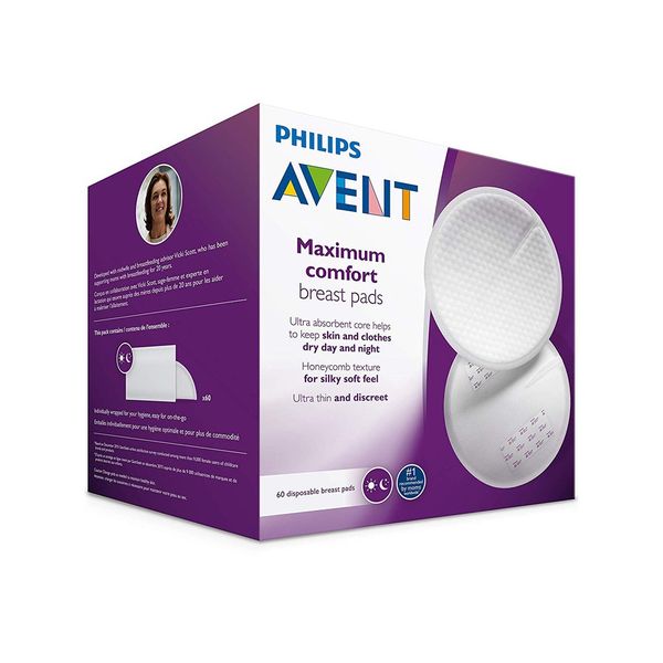  Miếng lót thấm sữa Philips Avent dùng 1 lần (60 miếng/hộp) 
