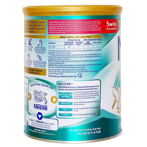  Sữa bột Nan Optipro số 4 900g (2-6 tuổi) 