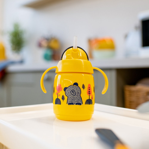  Bình nước Tommee Tippee SuperStar 300ml(Xanh/Vàng) 