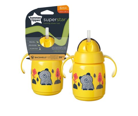  Bình nước Tommee Tippee SuperStar 300ml(Xanh/Vàng) 