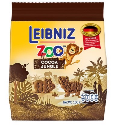  Bánh qui hình thú rừng nhiệt đới Leibniz Zoo 100g 