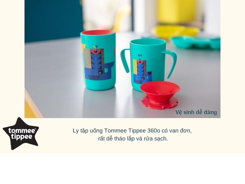  Ly nước chống đổ Tommee Tippee 200ml Xanh cổ vịt 447205 