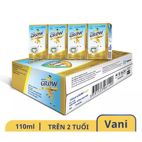  Sữa nước Abbott Grow Gold hương vani 110ml 