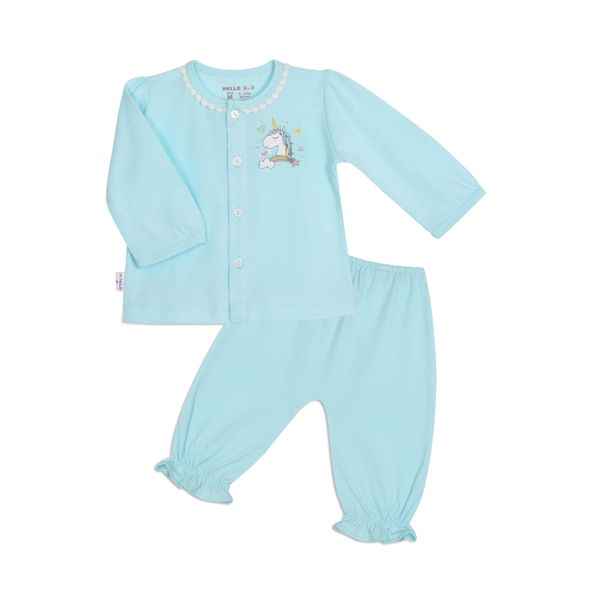  BỘ SƠ SINH CÀI GIỮA VIỀN REN BÉ GÁI TAY DÀI 1317 