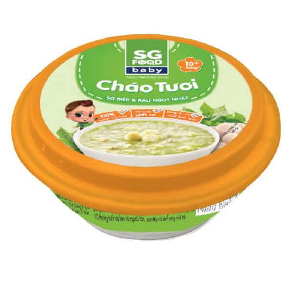  Cháo tươi Baby sò điệp rau ngót Nhật 240gr SGF 