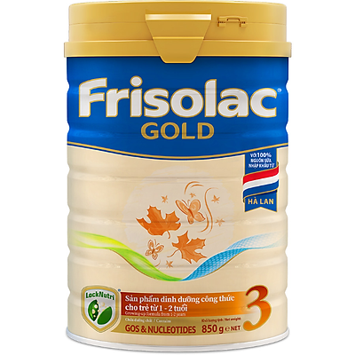  Sữa bột Frisolac Gold 3 850g (1-2 tuổi) 