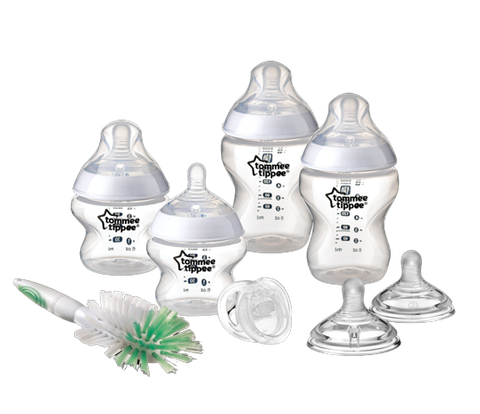  Bộ bình sữa sơ sinh ty siêu mềm tự nhiên Tommee Tippee 