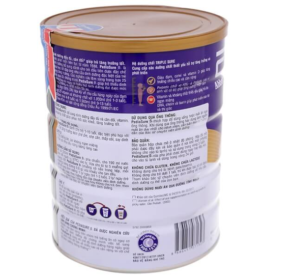  Sữa PediaSure 850g hương vani (1 - 10 tuổi) 