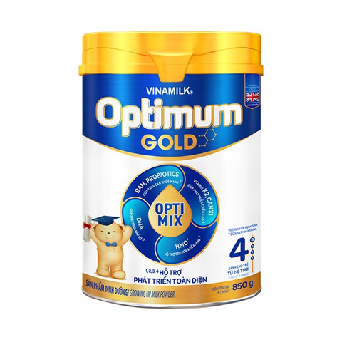  Sữa bột Optimum Gold số 4 850g (2-6 tuổi) 