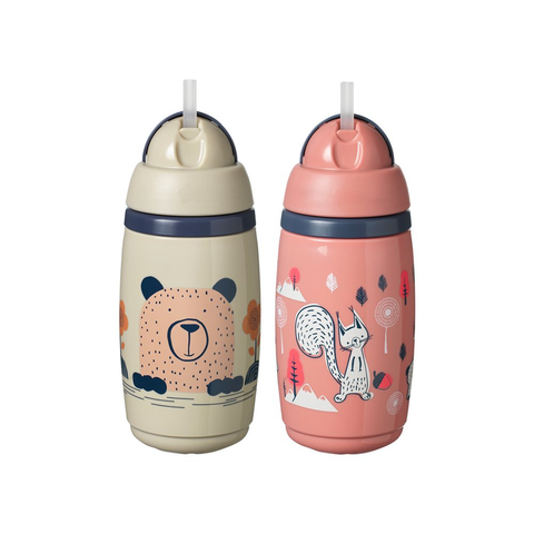  Bình uống nước giữ nhiệt ống hút kháng khuẩn chống tràn Tommee Tippee  266ml, từ 12 tháng 
