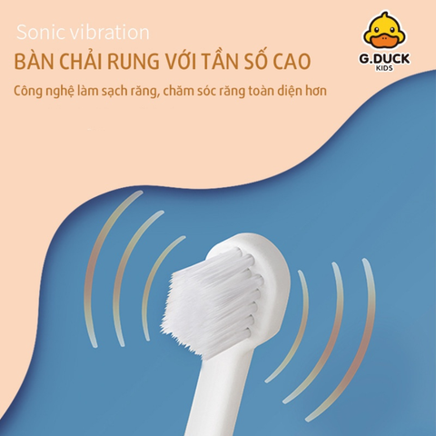  Bàn chải điện đánh răng cho trẻ 3-12 tuổi G.Duck Kids 