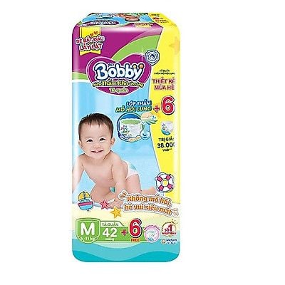  Tã quần Bobby size M 42 miếng (6 - 11kg) 