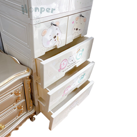  Tủ đồ dùng & quần áo cho trẻ em (5 tầng) 58x40x156 