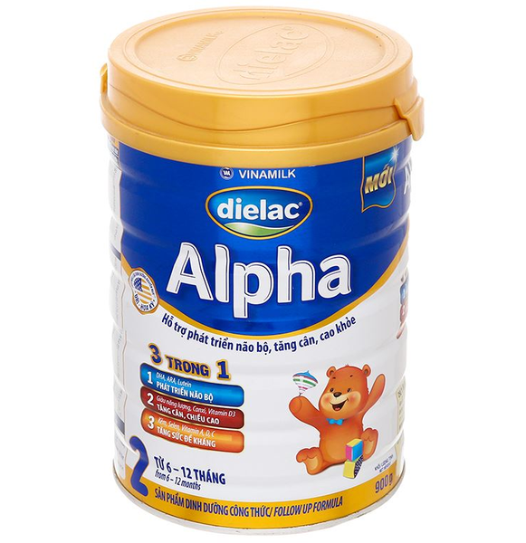  Sữa bột Dielac Alpha số 2 900g (6-12 tháng) 