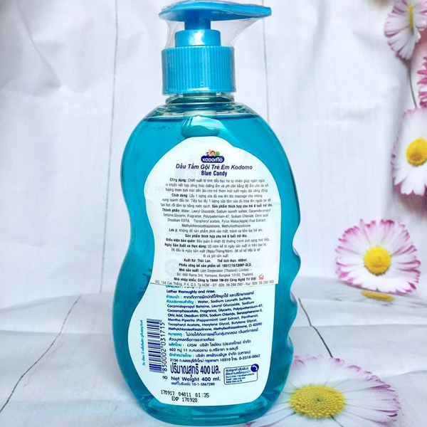  Dầu tắm gội Kodomo hương Blue Candy 6+ 400ml 