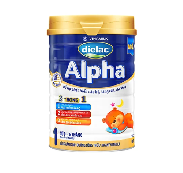  Sữa bột Dielac Alpha số 1 900g (0-6 tháng) 