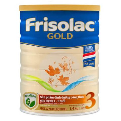  Sữa bột Frisolac Gold 3 1400g hương vani (1-2 tuổi) 