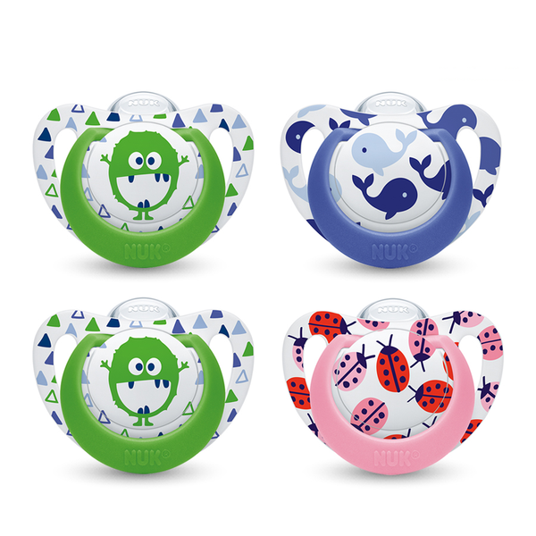  Bộ 2 ti giả NUK Silicone Genius 0-6 tháng 