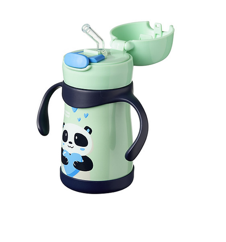  Bình nước Inox giữ nhiệt có ống hút và tay cầm Tommee Tippee 280ml (12 tháng) 