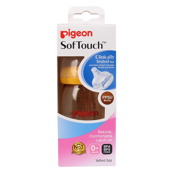  Bình sữa Pigeon PPSU Plus hình thú cưng 160ml 