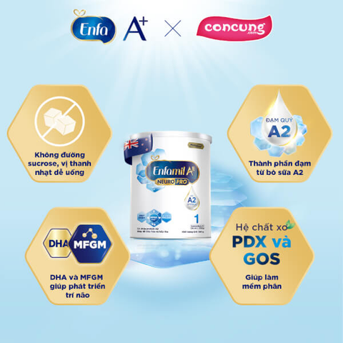  Sữa bột Enfamil A2 Neuropro 1 Infant Formula 800g (0-6 tháng) 