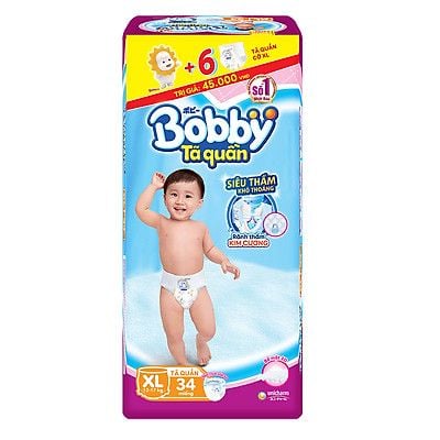  Tã quần Bobby size XL 32 miếng (12-17kg) 