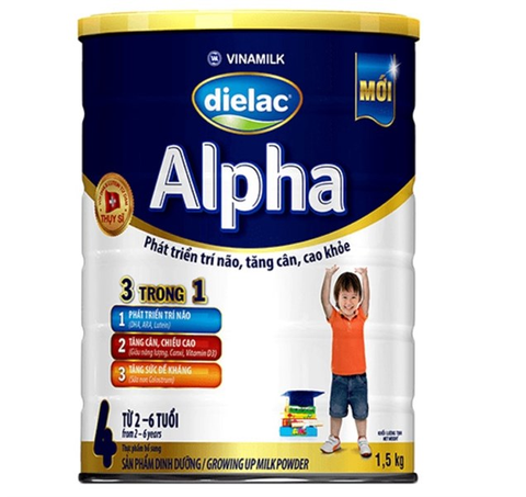  Sữa bột Dielac Alpha số 4 1.5kg (2-6 tuổi) 