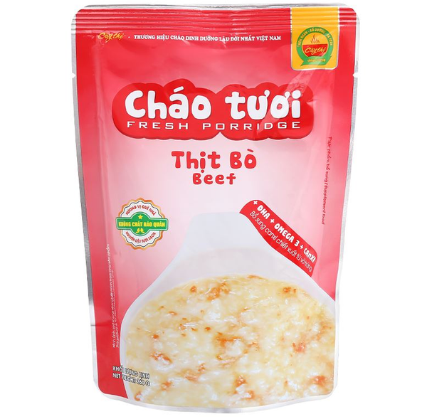  Cháo tươi thịt bò Cây Thị 260g 