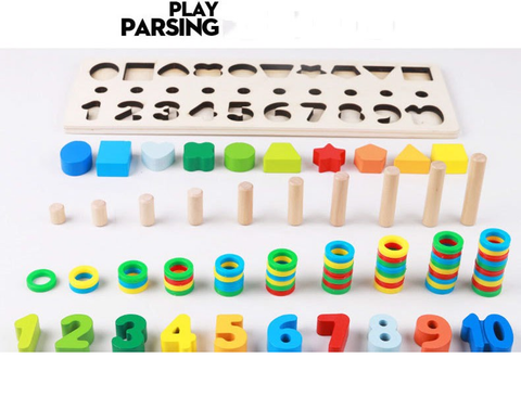  Đồ chơi bảng xếp gỗ học đếm Hinata DC23 