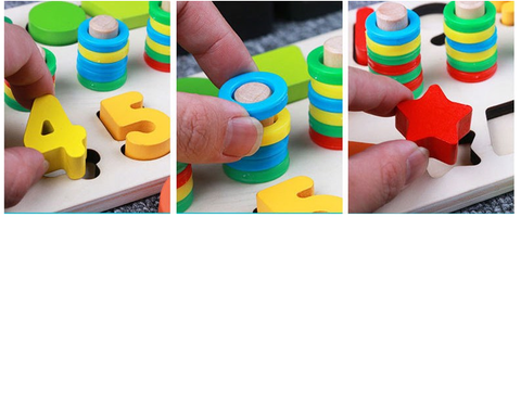  Đồ chơi bảng xếp gỗ học đếm Hinata DC23 