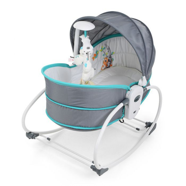  Nôi rung bập bênh kiêm nôi xách tay và giường ngủ 5 trong 1 Mastela ( màu xanh ) 