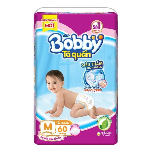  Tã quần Bobby M - 60 miếng (6-11kg) 