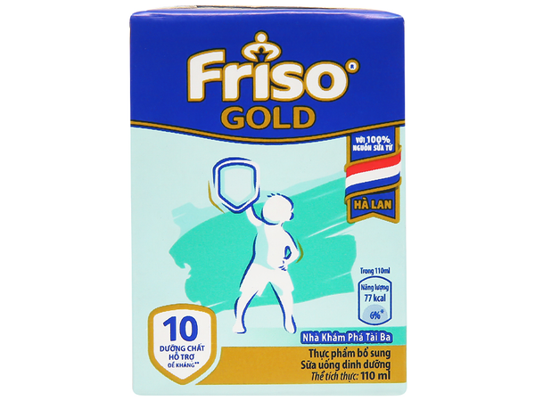  Sữa bột pha sẵn Friso Gold vani 110ml 