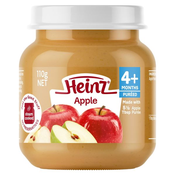  Dinh dưỡng đóng lọ Heinz vị táo nghiền 110g (+4 tháng) 