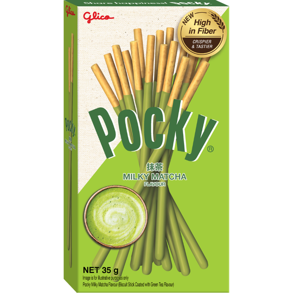  Bánh Pocky kem trà xanh vị sữa 35g 