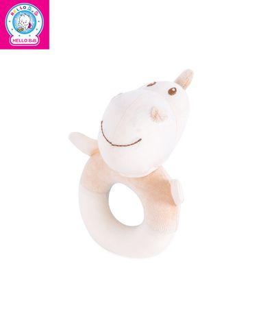  Thú bông hà mã lục lạc 15cm 1601 - BabyOne 