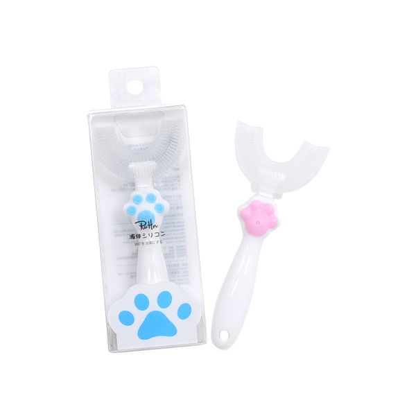  Bàn chải đánh răng và mát-xa nướu silicon chữ U 360 độ RuHn 