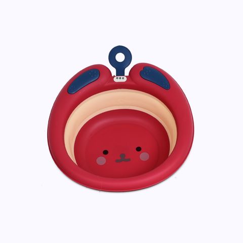  Thau rửa mặt gấp gọn (33x33x9.5cm) - hình Trái đào 