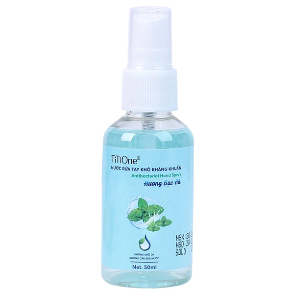  Nước rửa tay kháng khuẩn Titione 50ml 