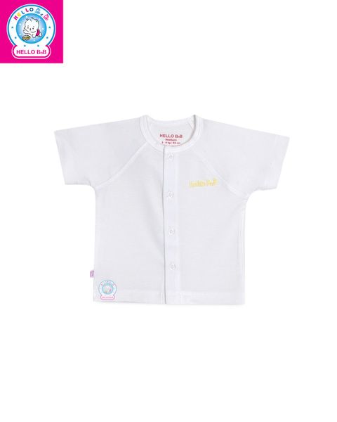  Áo raplan trắng tay ngắn Bamboo AL0063 