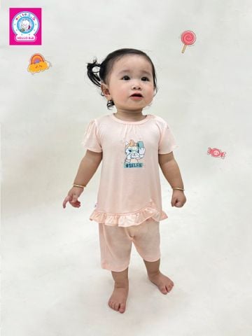  Bộ ngắn bé gái bèo lai 1750 