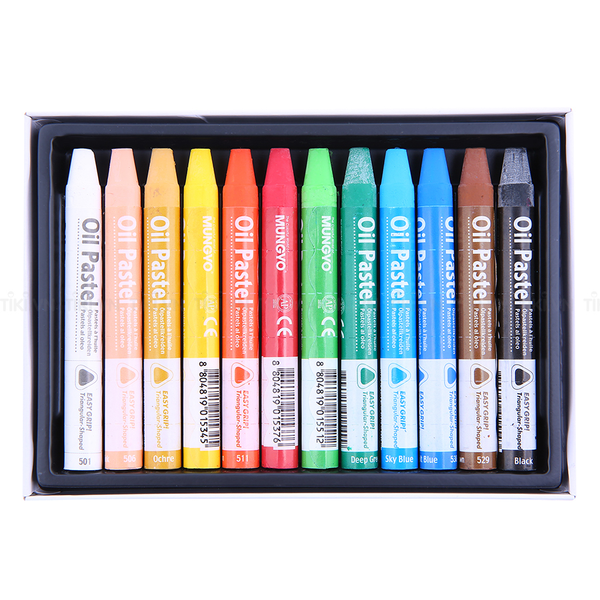  Bút sáp dầu 12 màu MUNGYO MOP-12 