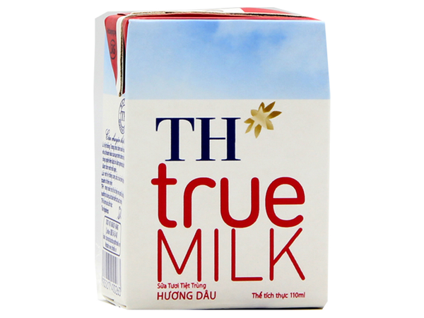  Sữa Tươi TT TH true MILK Hương Dâu 110ml 